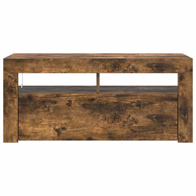 Savutammi tv-taso led-valoilla Sanaa 90x35x40cm