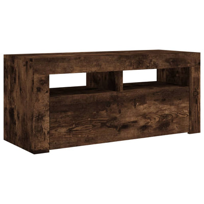 TV-taso LED-valoilla savutammi 90x35x40 cm