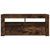 TV-taso LED-valoilla savutammi 90x35x40 cm