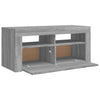 TV-taso LED-valoilla harmaa Sonoma 90x35x40 cm