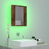 LED peilikaappi savutammi 40x12x45 cm tekninen puu