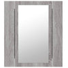 LED peilikaappi harmaa Sonoma 40x12x45 cm tekninen puu