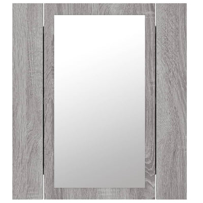 LED peilikaappi harmaa Sonoma 40x12x45 cm tekninen puu