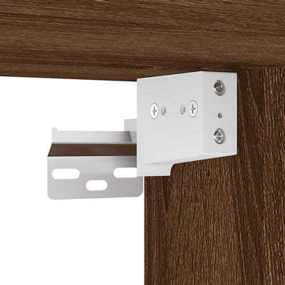 Ruskea tammi led peilikaappi Leun 40x12x45cm (puinen)