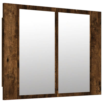 LED peilikaappi savutammi 60x12x45 cm tekninen puu
