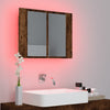 LED peilikaappi savutammi 60x12x45 cm tekninen puu