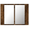 LED peilikaappi savutammi 60x12x45 cm tekninen puu