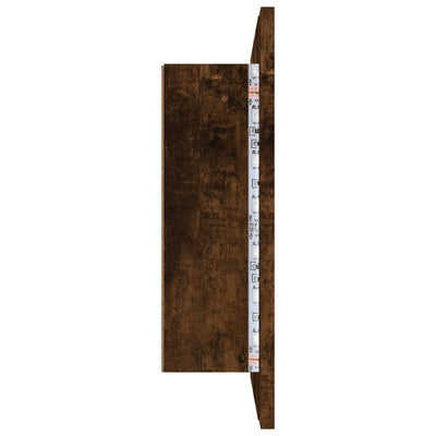 LED peilikaappi savutammi 60x12x45 cm tekninen puu