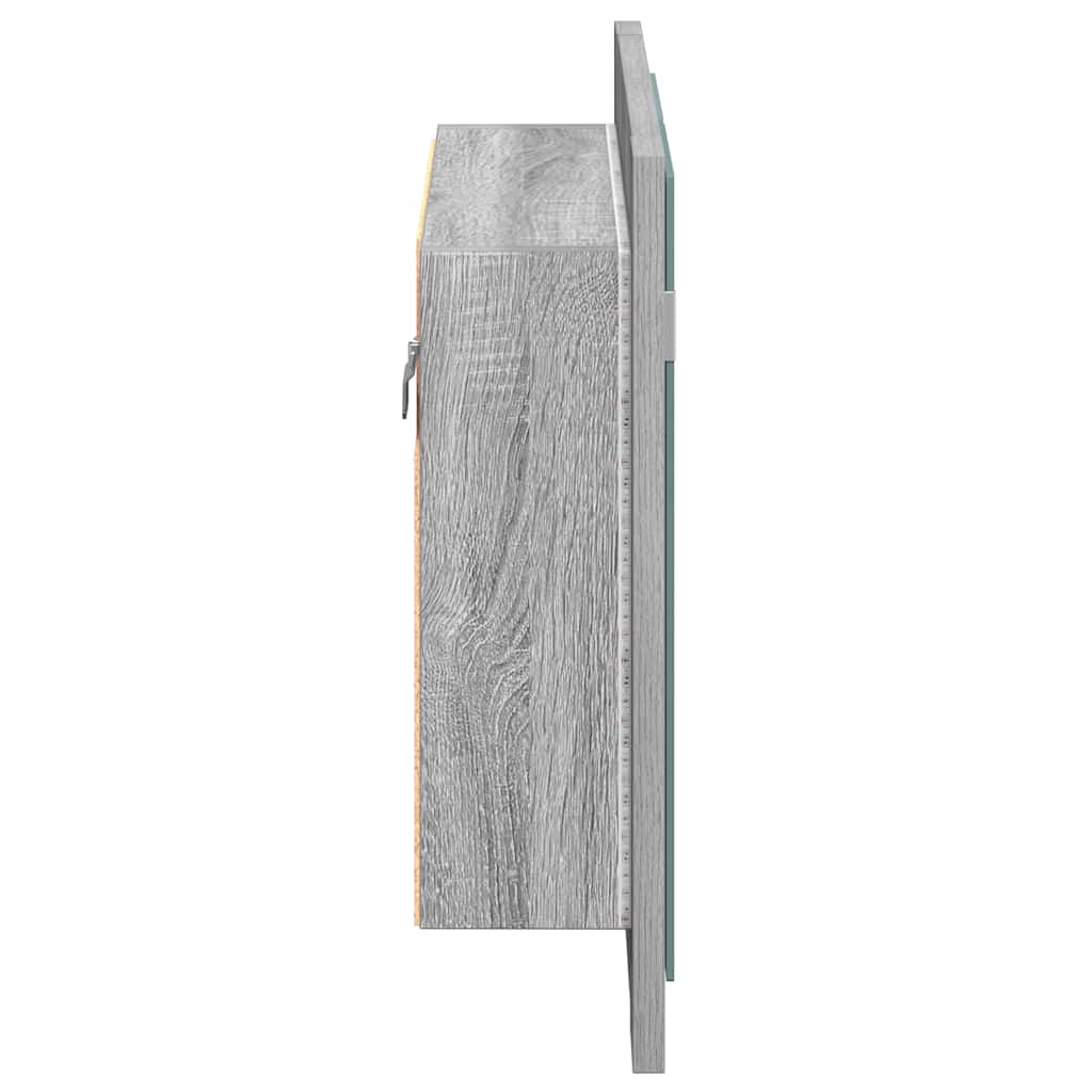 Harmaa led peilikaappi Cinoneva 60x12x45cm (puinen)