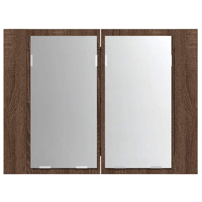 Ruskea tammi led peilikaappi Cinoneva 60x12x45cm (puinen)