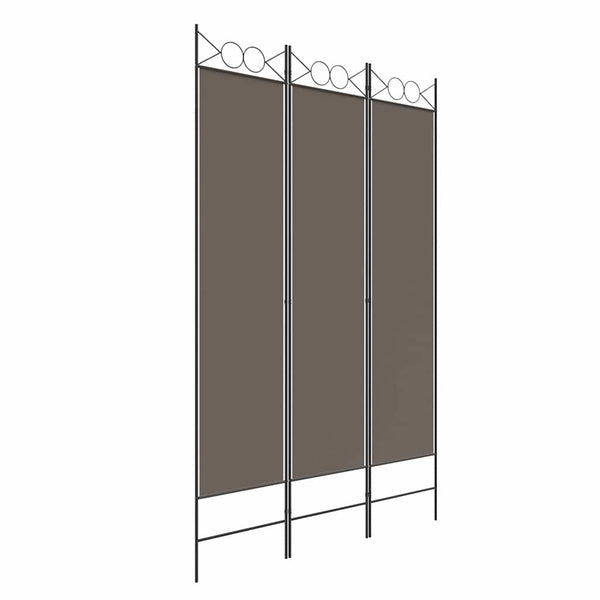 3-paneelinen Tilanjakaja antrasiitti 120x220 cm kangas