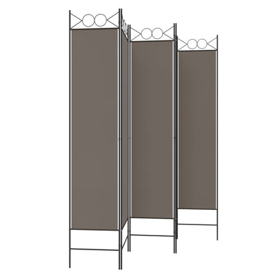 5-paneelinen Tilanjakaja antrasiitti 200x220 cm kangas