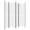 Valkoinen tilanjakaja Chepetan 200x180cm (4-paneelinen kangas)