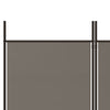 4-paneelinen Tilanjakaja antrasiitti 200x200 cm kangas