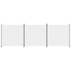 Valkoinen tilanjakaja Anette 525x180cm (3-paneelinen kangas)