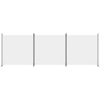 Valkoinen tilanjakaja Anette 525x180cm (3-paneelinen kangas)