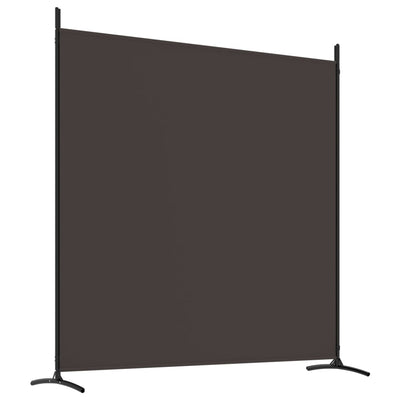 4-paneelinen Tilanjakaja ruskea 698x180 cm kangas