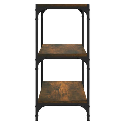 Savutammi kirjahylly Vasileta 40x33x70,5cm (puinen ja teräs)