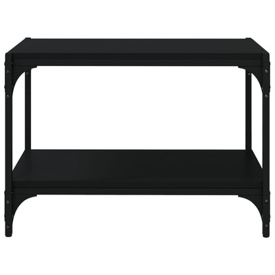 TV-taso musta 60x33x41 cm tekninen puu ja teräs