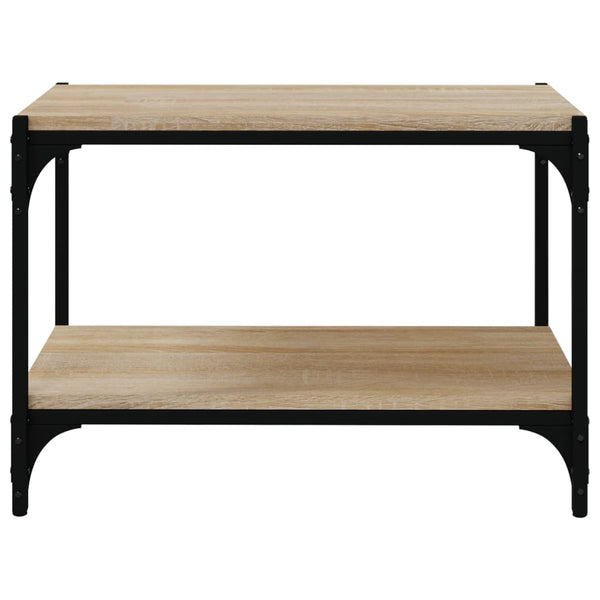 TV-taso Sonoma-tammi 60x33x41 cm tekninen puu ja teräs