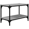 TV-taso harmaa Sonoma 60x33x41 cm tekninen puu ja teräs