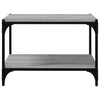 TV-taso harmaa Sonoma 60x33x41 cm tekninen puu ja teräs