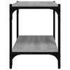 TV-taso harmaa Sonoma 60x33x41 cm tekninen puu ja teräs