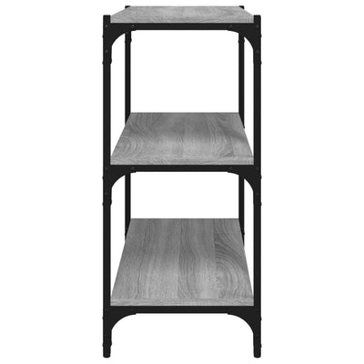 Kirjahylly harmaa Sonoma 60x33x70,5 cm tekninen puu ja teräs