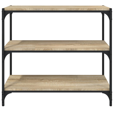 Kirjahylly Sonoma-tammi 80x33x70,5 cm tekninen puu ja teräs