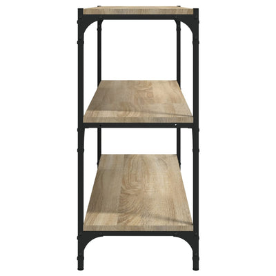 Kirjahylly Sonoma-tammi 80x33x70,5 cm tekninen puu ja teräs