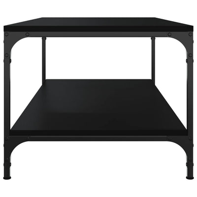 Sohvapöytä musta 100x50x40 cm tekninen puu
