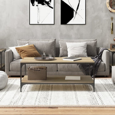 Sohvapöytä Sonoma-tammi 80x50x40 cm tekninen puu