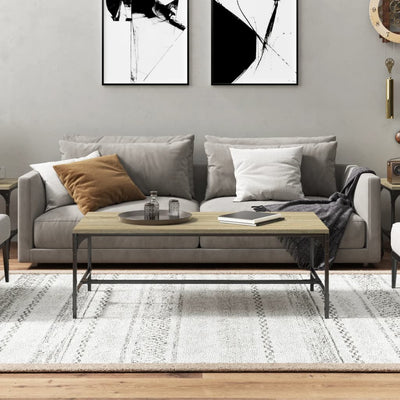 Sohvapöytä Sonoma-tammi 100x50x35 cm tekninen puu
