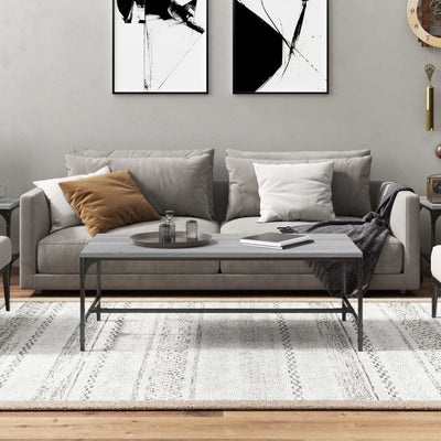 Sohvapöytä harmaa Sonoma 100x50x35 cm tekninen puu