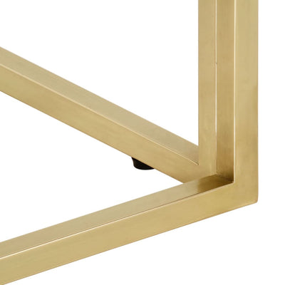 Kulta sohvapöytä Sapuat (ruostumaton teräs ja karkaistu lasi)