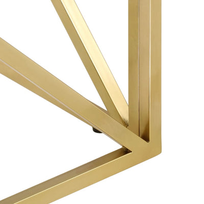 Kulta sohvapöytä Silvisor (ruostumaton teräs ja karkaistu lasi)