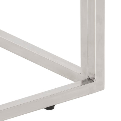 Hopea konsolipöytä Business (ruostumaton teräs ja ratapölkkypuu)