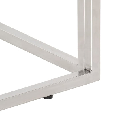 Hopea konsolipöytä Pandelius (ruostumaton teräs ja ratapölkkypuu)