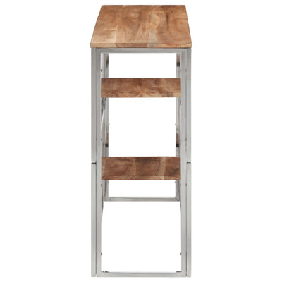 Hopea konsolipöytä Pandelius (ruostumaton teräs ja akasiapuu)