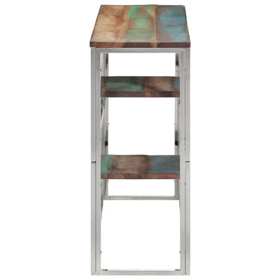 Hopea konsolipöytä Pandelius (ruostumaton teräs ja kierrätetty täyspuu)