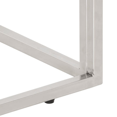 Hopea sohvapöytä Iuxel (ruostumaton teräs ja karkaistu lasi)