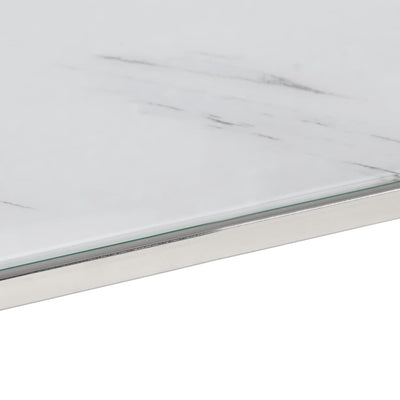 Hopea sohvapöytä Iuxel (ruostumaton teräs ja karkaistu lasi)