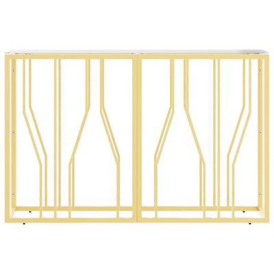 Ruostumaton teräs ja lasi konsolipöytä Vladoianu 110x30x70cm
