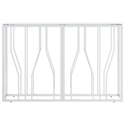 Hopea konsolipöytä Vladoianu 110x30x70cm (ruostumaton teräs ja lasi)