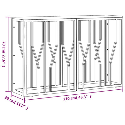 Hopea konsolipöytä Vladoianu (ruostumaton teräs ja akasiapuu)