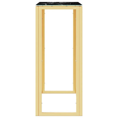 Konsolipöytä kulta 70x30x70 cm ruostumaton teräs ja lasi