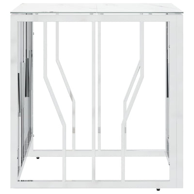 Hopea sohvapöytä Vanelia 50x50x50cm (ruostumaton teräs ja lasi)