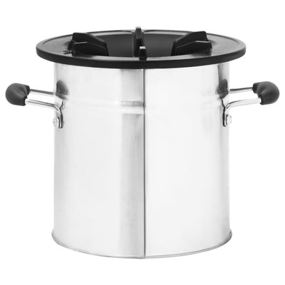 Hopea puuhella retkeilyyn Gisele 45,5x33x25,5cm (ruostumaton teräs)