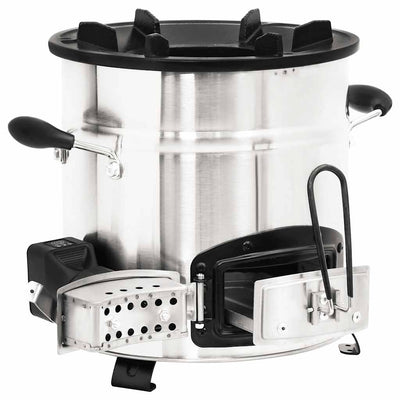 Hopea puuhella usb-tuulettimella Ita 35,5x26x28cm (ruostumaton teräs)