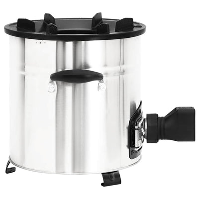 Hopea puuhella usb-tuulettimella Ita 35,5x26x28cm (ruostumaton teräs)